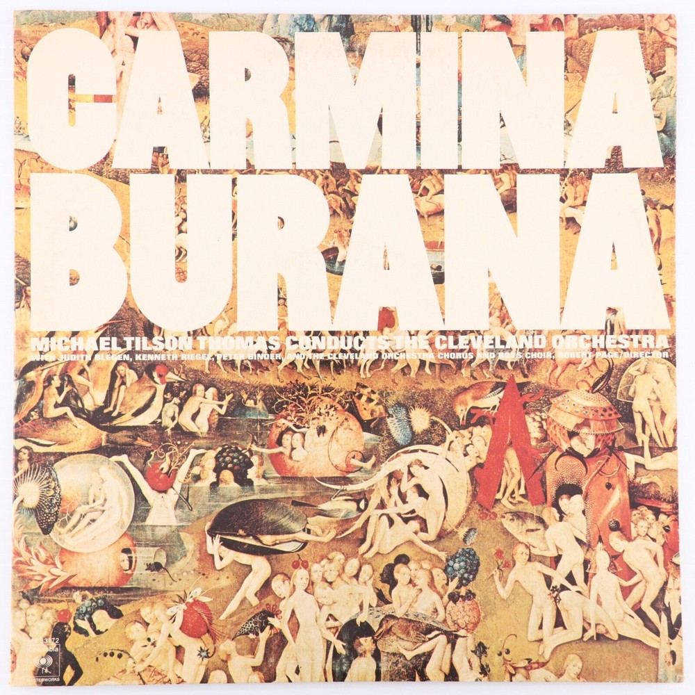 Carl Orff: Michael Tilson Thomas, Cleveland Orchestra Carmina Burana LP Record